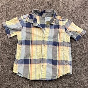 Old Navy 3T Colorful Plaid Kids Button Down Shirt